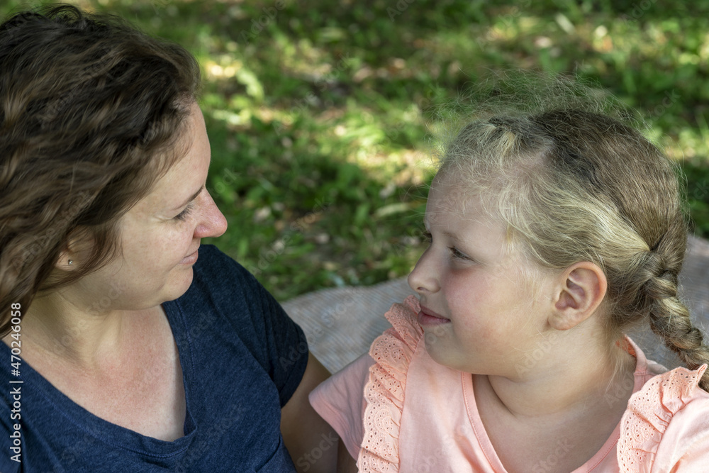 Happy mother, daughter. Cheerful woman with the children. Happy mother, daughter. Cheerful woman with the children.