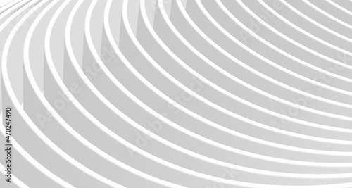 3D white wavy background fo...