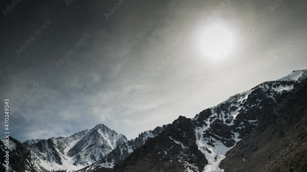 Time Lapse Snow on mountain peaks, near Mt Whitney Lone Pine Desert, California
Time Lapse Snow on mountain peaks, near Mt Whitney Lone Pine Desert, California