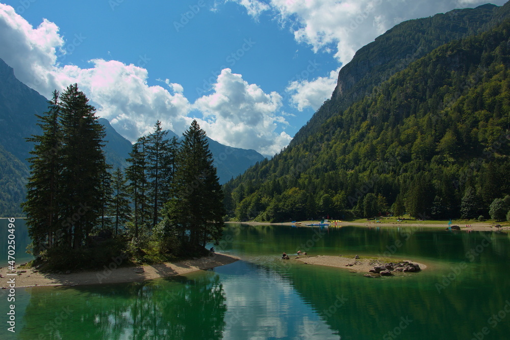 Landscape at the lake Lago del Predil, Tarvisio, Italy
Landscape at the lake Lago del Predil, Tarvisio, Italy