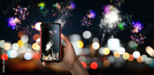Photography Das Feuerwerk an Silvester fotografieren und als Neujahrsgrüße versenden