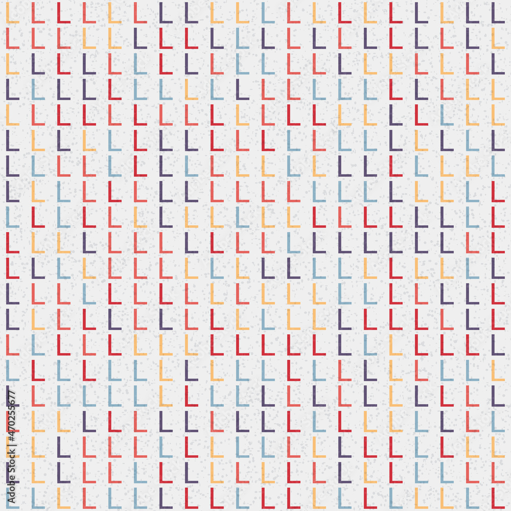 Fototapeta premium Abstract Geometric Pattern generative computational art illustration