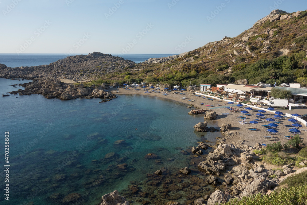 Ladiko beach Rhodes Island, Greece