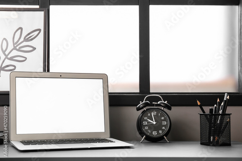Comfortable workplace with ...