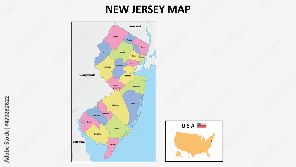 New Jersey Map State And District Map Of New Jersey Political Map Of 1000 F 470262822 3f3kYDNRhx32xBFlUZpmK5sp7JHksJAN