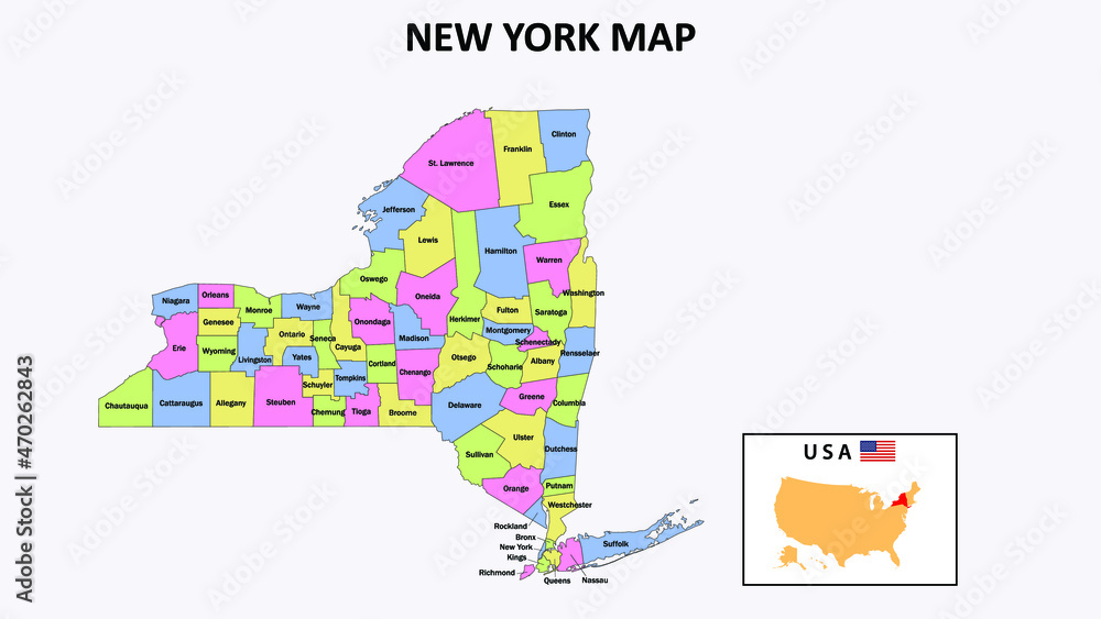 Map Of Capital District New York