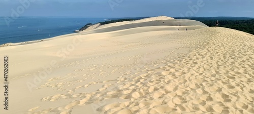 Dune of Pilat in France, the largest sand dune in Europe