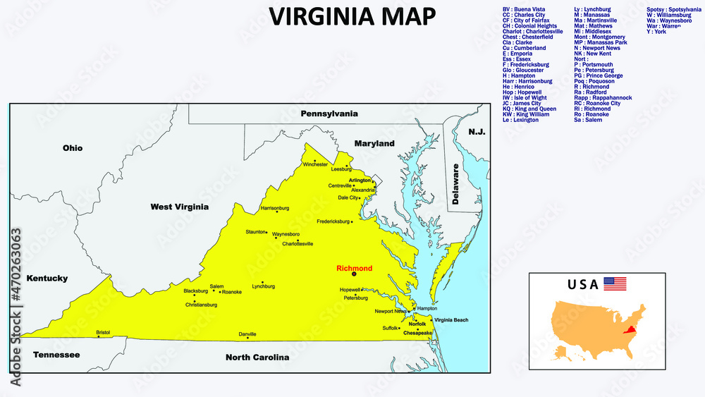 Virginia Map State And District Map Of Virginia Political Map Of virginia-map-state-and-district-map-of-virginia-political-map-of