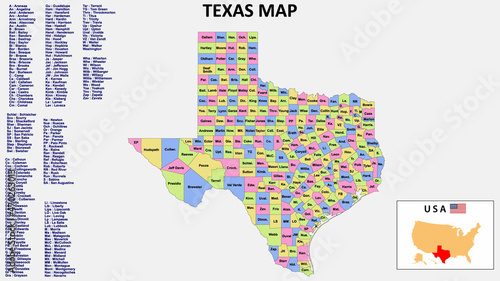 Photography Texas Map