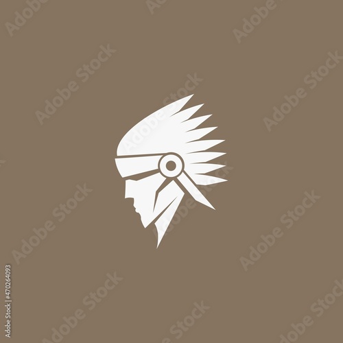 simple indian tribal logo. vector illustration for business logo or icon