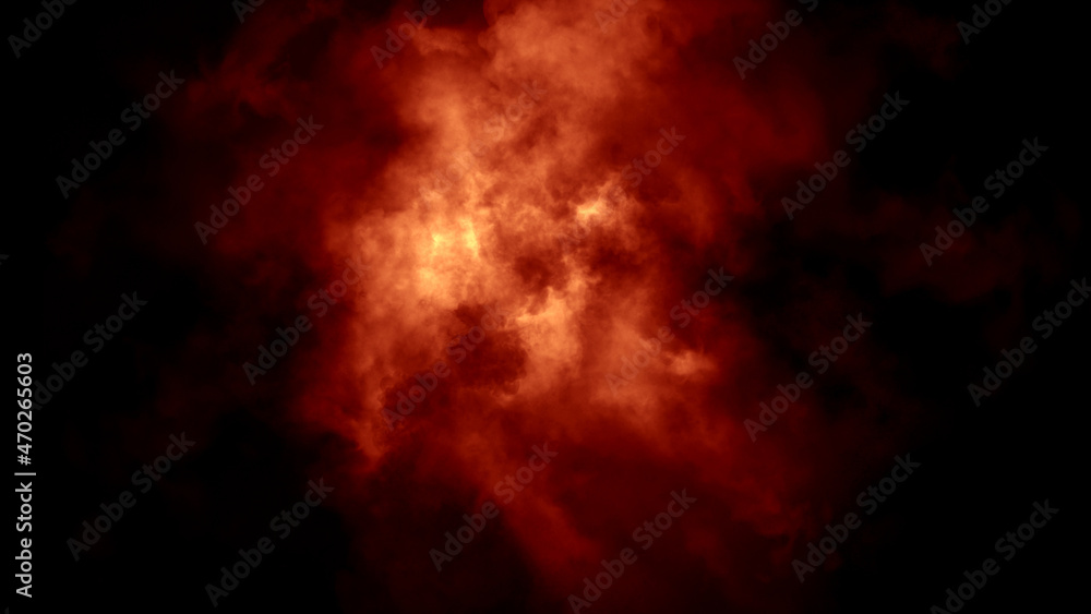 Fog and mist effect on isolated black background. Fire Smoke texture.
