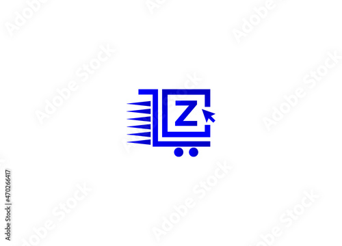 Online shopping logo. Z letter logo. Online shop logo Free Download Online shopping logo. Z letter logo. Online shop logo - GFXLoad