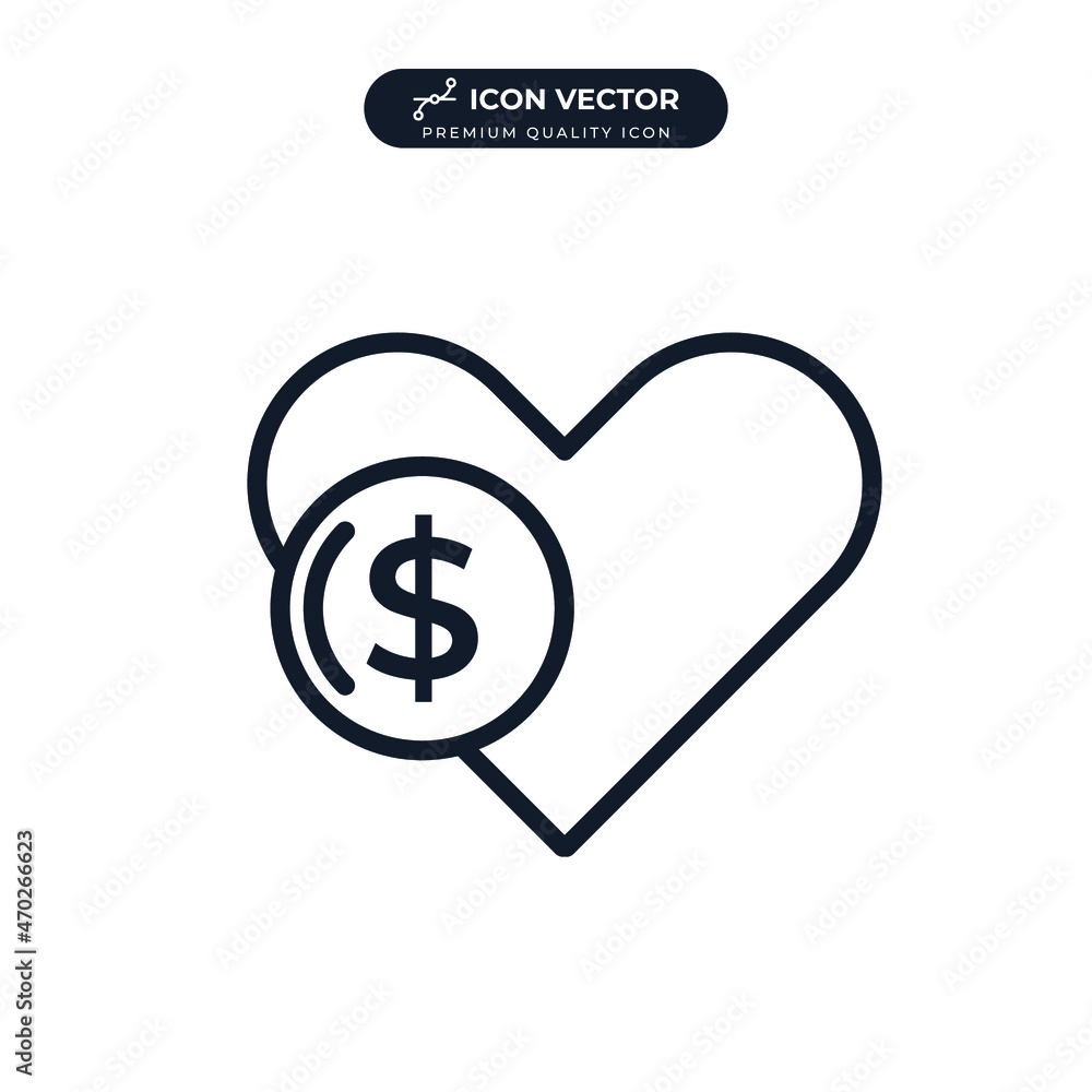 donation icon symbol template for graphic and web design collection logo vector illustration donation icon symbol template for graphic and web design collection logo vector illustration
