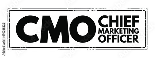CMO - Chief Marketing Officer acronym, business concept background