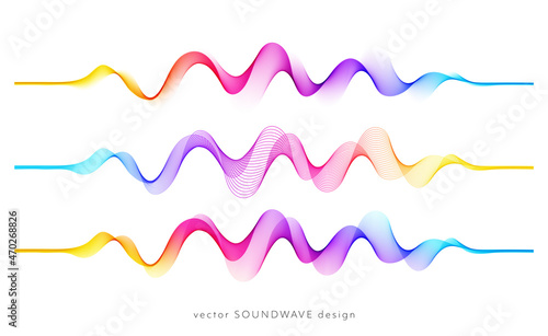 Vector background with color abstract blend wave
