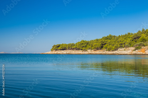 Long shore of Murter island archipelago, Dalmatia, Croatia