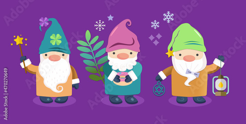 Christmas gnomes collection