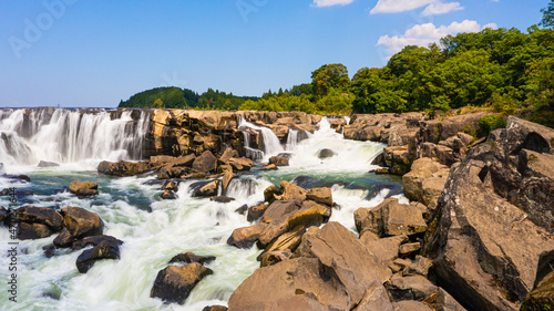 waterfall in the mountains