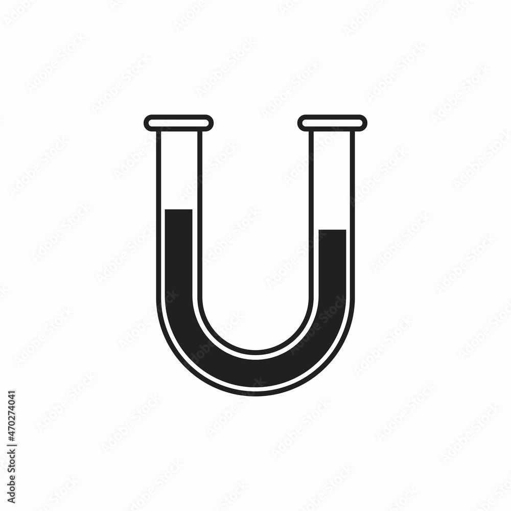 U tube symbol sign simple icon on background U tube symbol sign simple icon on background