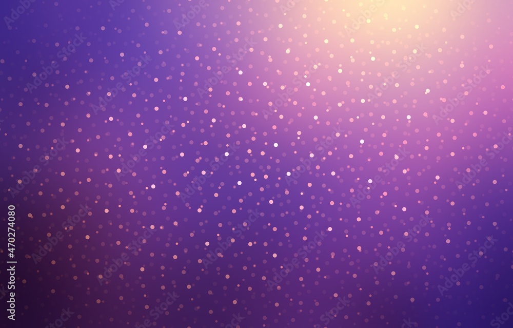 Festive purple glitter empty background. New Year holiday sparkles shiny abstract texture.