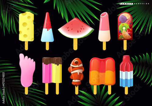 Ice Cream Summer Illustration