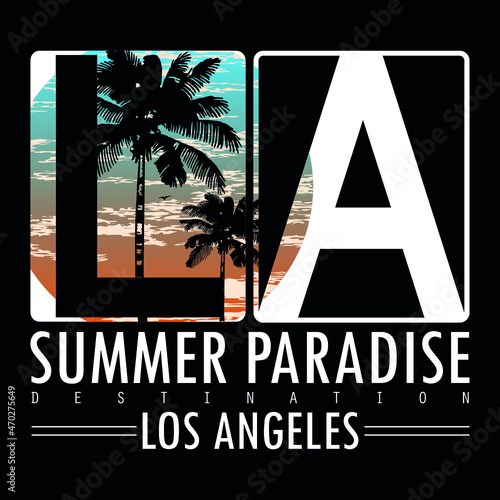 summer holiday california beach vector nature,poster, t shirt design illustration