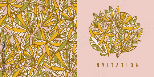 Vintage vibes tropical foli...