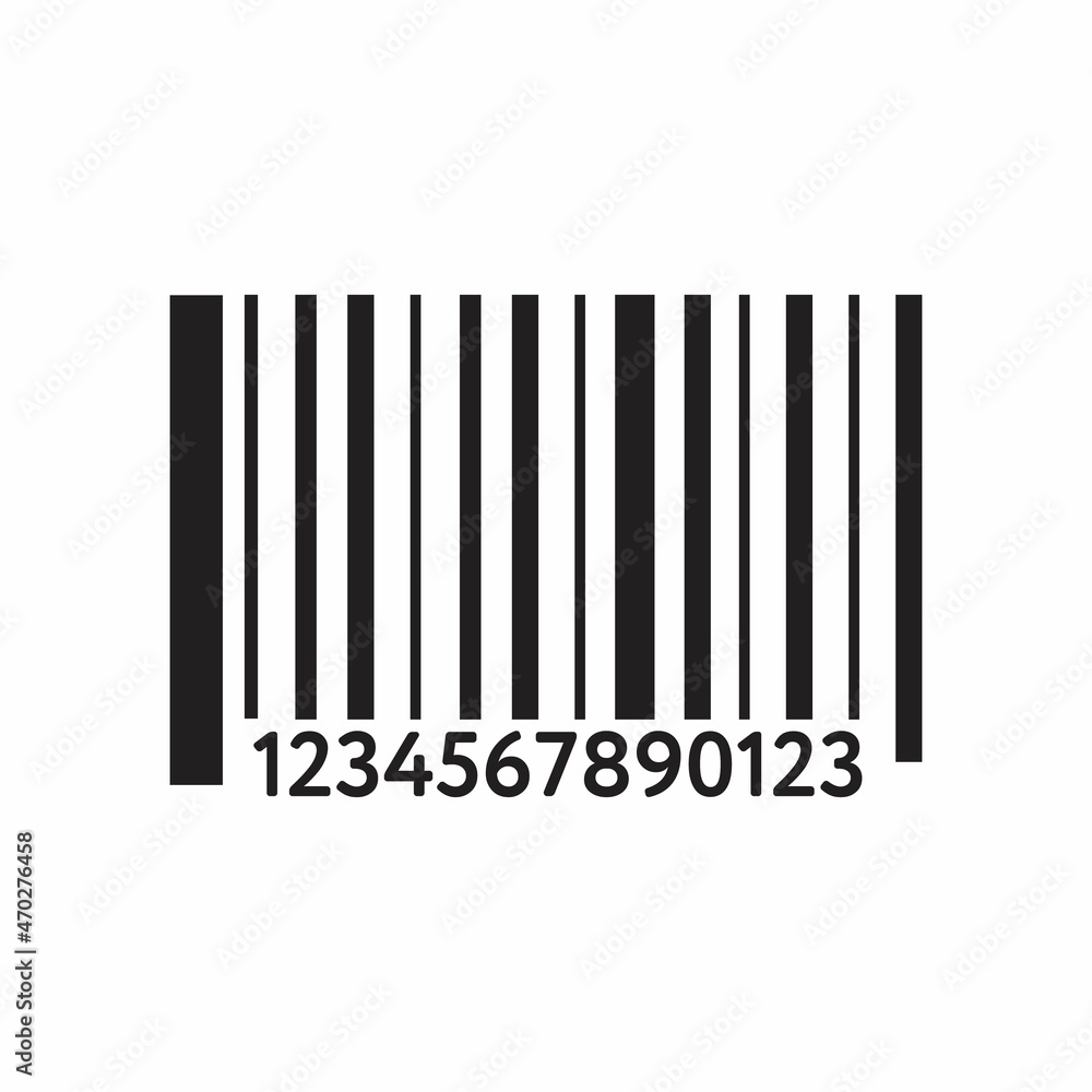 Barcode for products icon. The bar code flat icon design. Shopping barcode Barcode for products icon. The bar code flat icon design. Shopping barcode