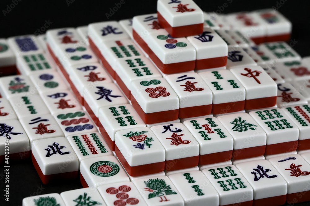 Red Mahjong Tiles Red Mahjong Tiles