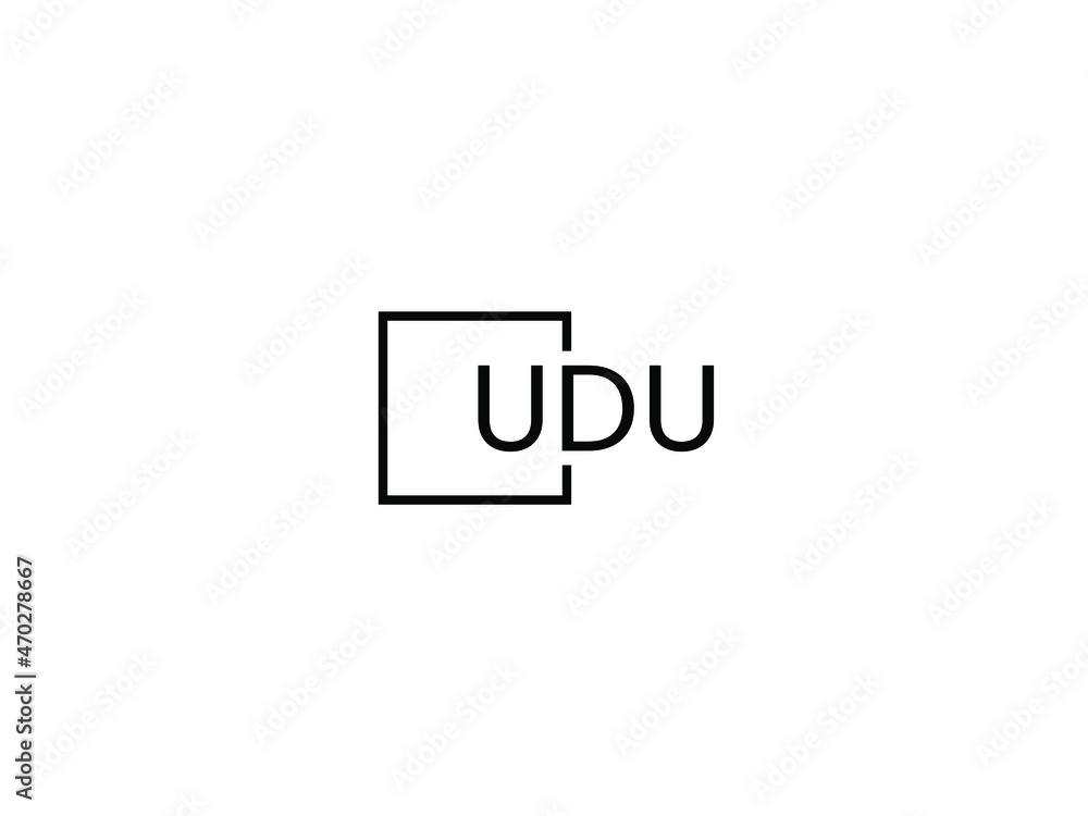 UDU letter initial logo design vector illustration UDU letter initial logo design vector illustration