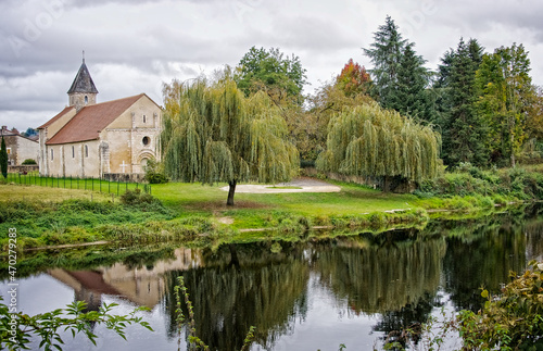 Paysage dans le Val de Gartempe.France