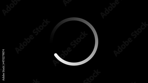 icon loading round gradient angle loop out animation with dark background gradient line style for game animation, video, and others