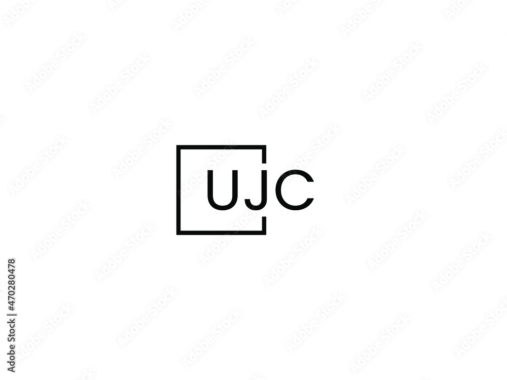 UJC letter initial logo design vector illustration UJC letter initial logo design vector illustration