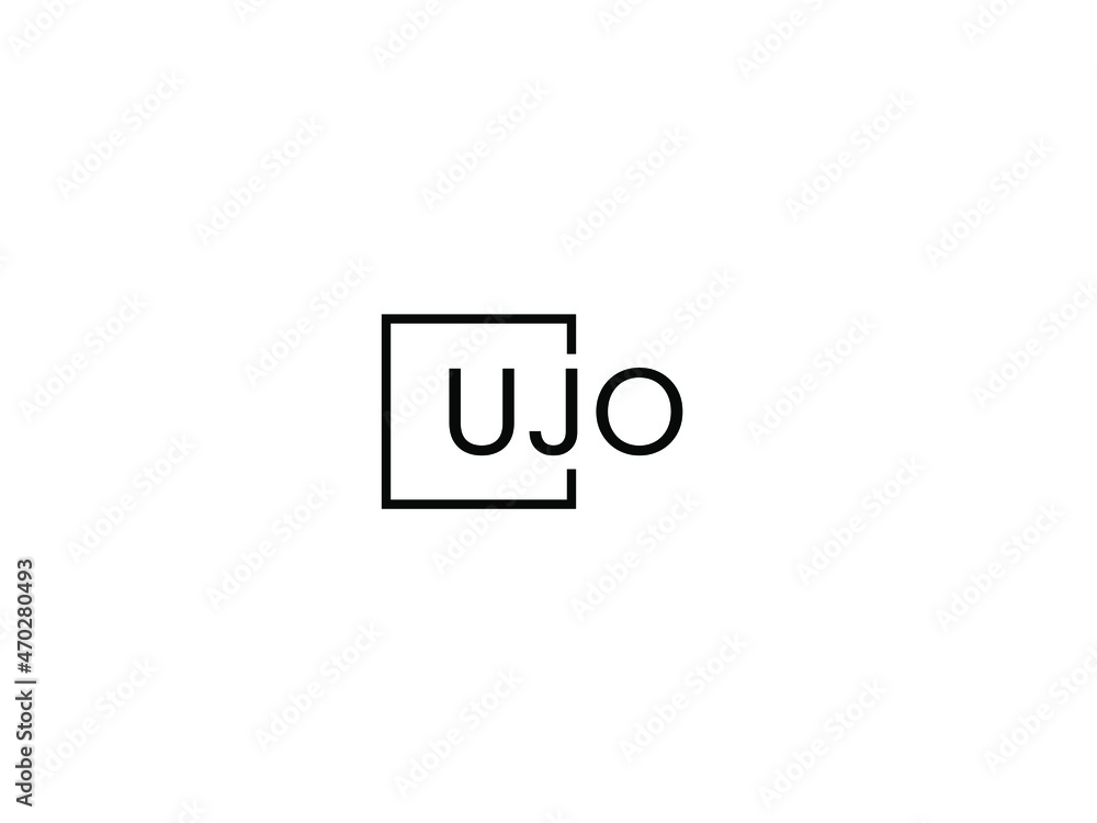 UJO letter initial logo design vector illustration UJO letter initial logo design vector illustration