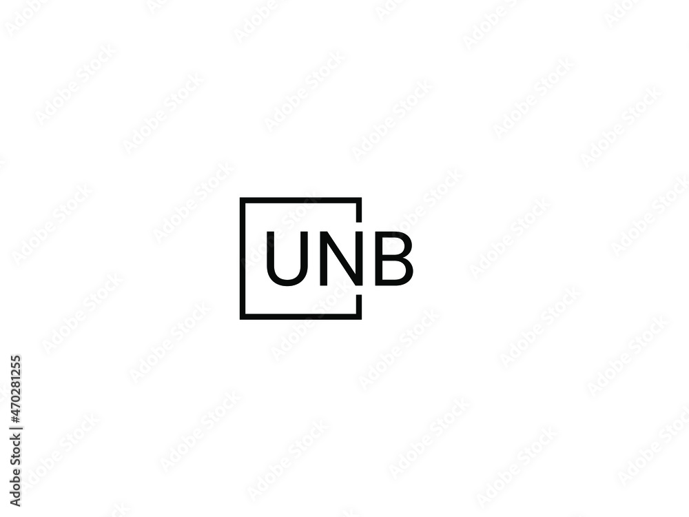 UNB letter initial logo design vector illustration UNB letter initial logo design vector illustration