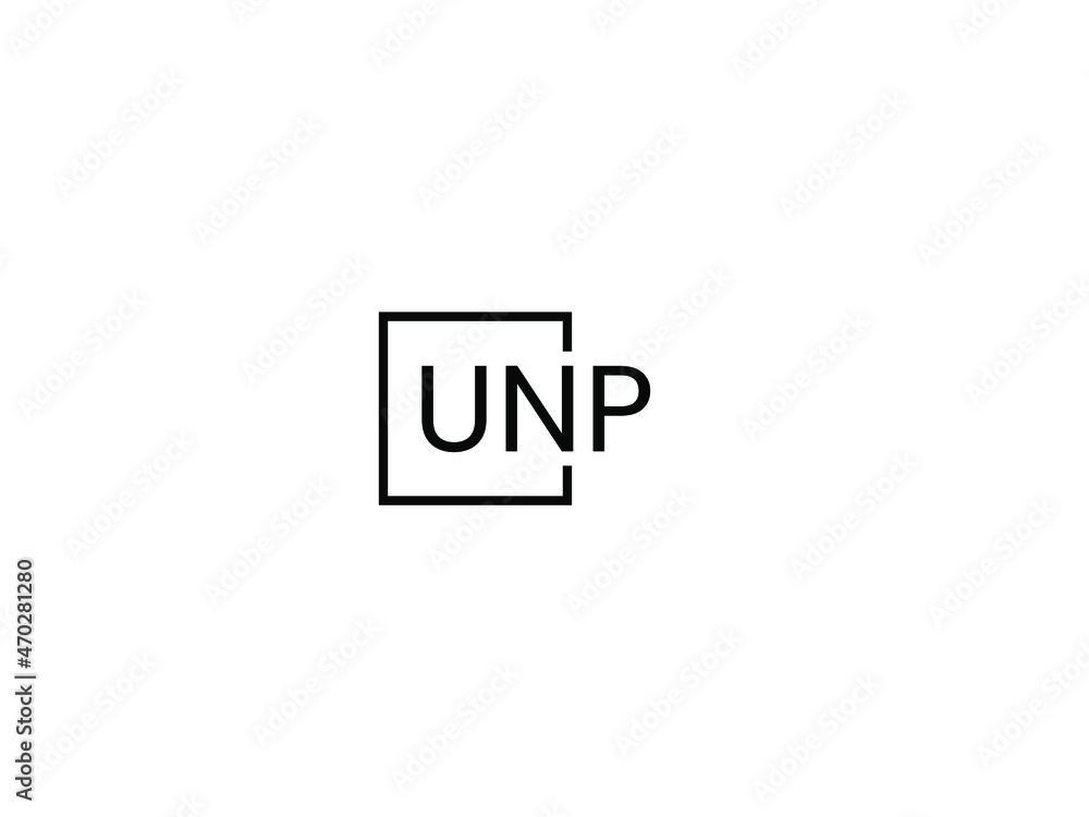 UNP letter initial logo design vector illustration UNP letter initial logo design vector illustration