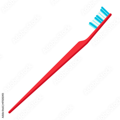 red toothbrush