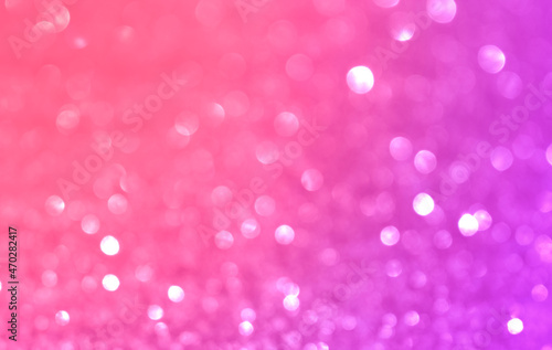 Abstract Purple Christmas Bokeh And New Year Background For Party And Celebration
