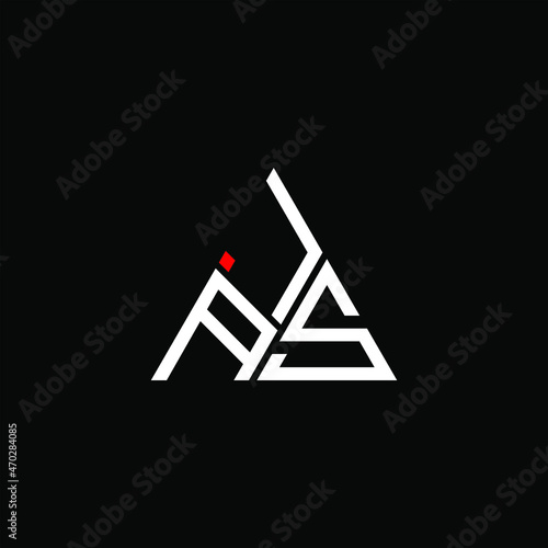 JAS letter logo creative design. JAS unique design
