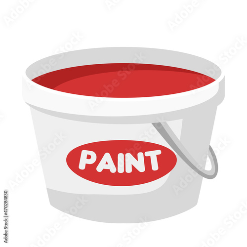 red paint can