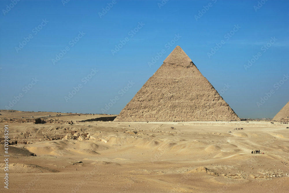 Pyramid of Khafre (also read as Khafra, Khefren) or of Chephren is the second-tallest and second-largest of the Ancient Egyptian Pyramids of Giza Pyramid of Khafre (also read as Khafra, Khefren) or of Chephren is the second-tallest and second-largest of the Ancient Egyptian Pyramids of Giza