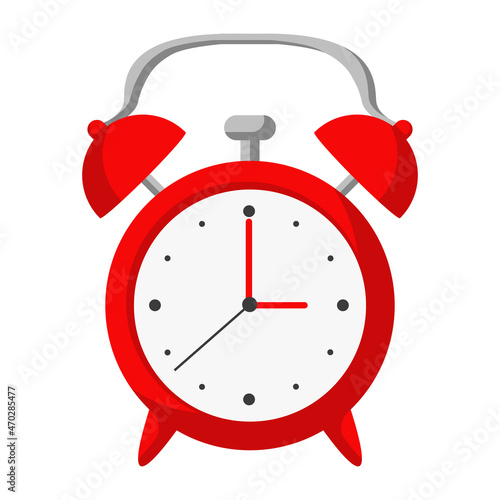 red alarm clock