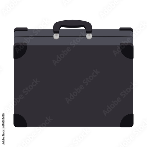 dark gray business hardshell travel suitcase