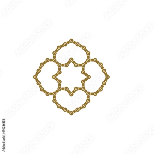 love logo vector template chain