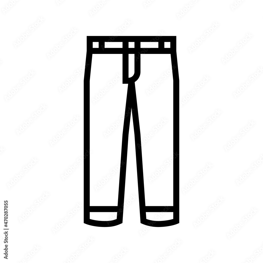 pants boy garment line icon vector. pants boy garment sign. isolated contour symbol black illustration pants boy garment line icon vector. pants boy garment sign. isolated contour symbol black illustration
