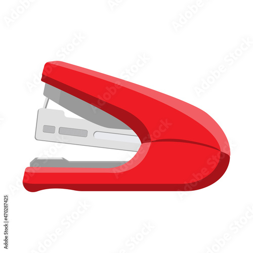 stationery red stapler
