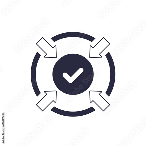 positive impact or action vector icon