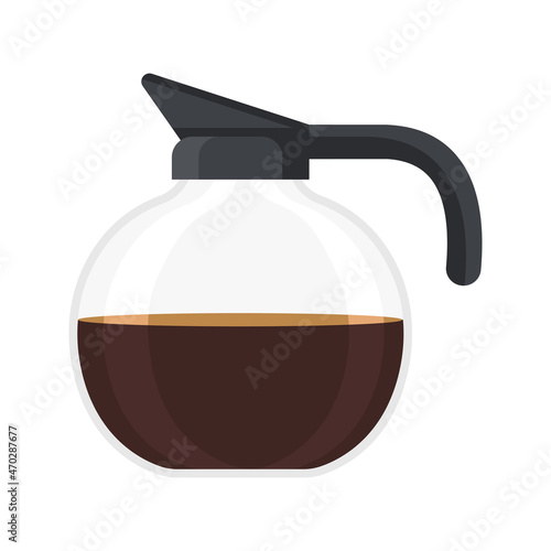 transparent glass coffee pot
