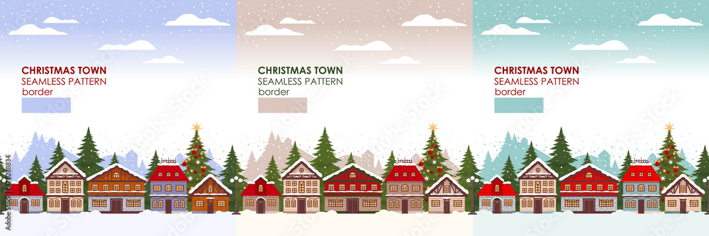 CHRISTMAS TOWN PATTERN