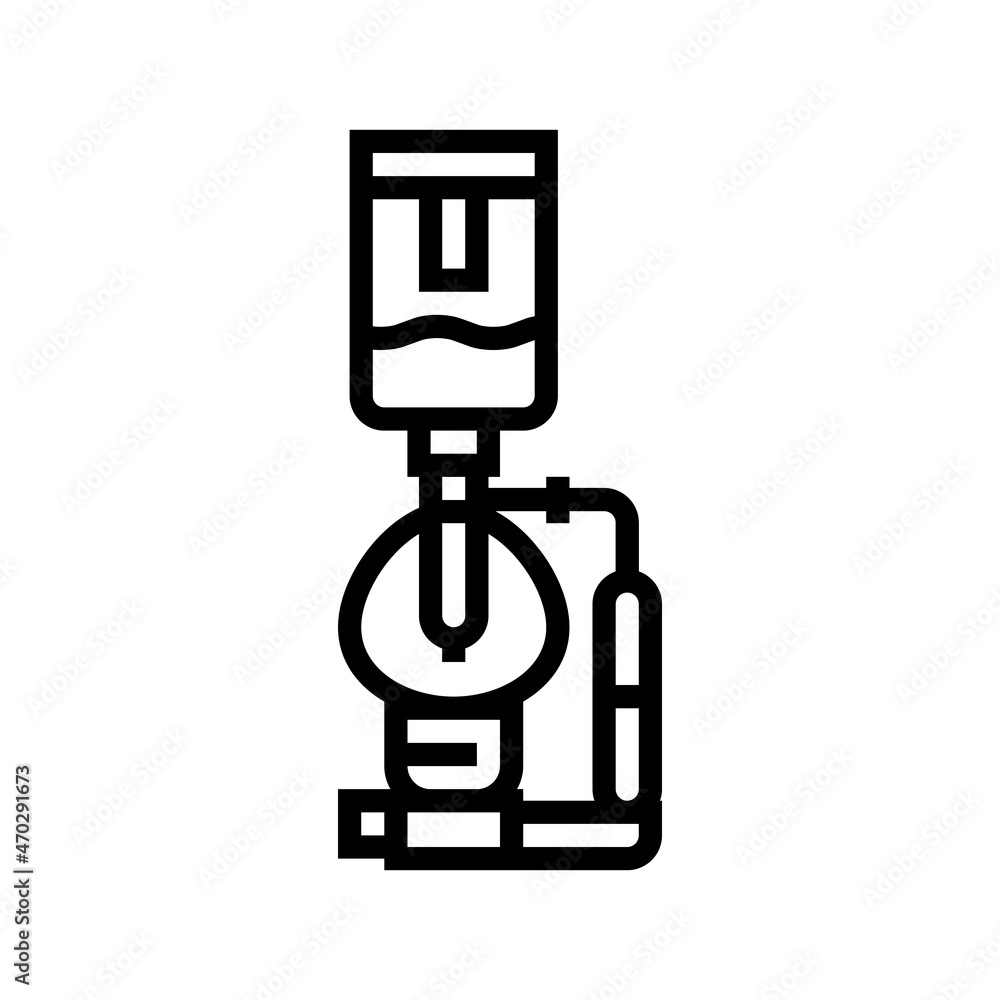 syphon coffee maker line icon vector. syphon coffee maker sign. isolated contour symbol black illustration syphon coffee maker line icon vector. syphon coffee maker sign. isolated contour symbol black illustration